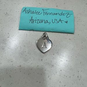 Tiffany & Co. “A” Heart Charm